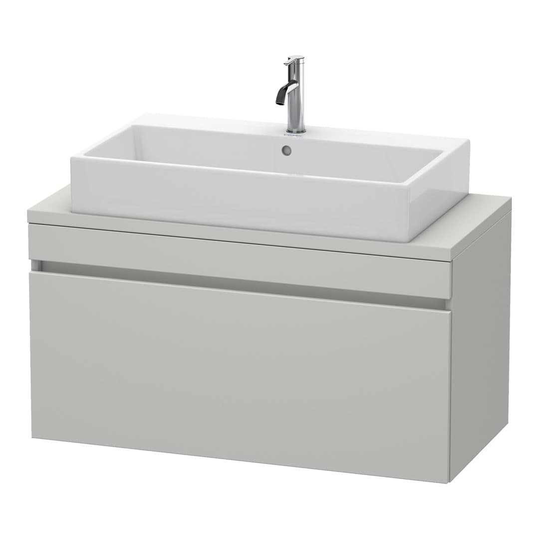 Duravit DuraStyle – Έπιπλο Νιπτήρα – 1000 mm, για κονσόλα, 1 συρτάρι, νιπτήρας κέντρο, Compact – Concrete grey Matt, Decor (DS530400707)