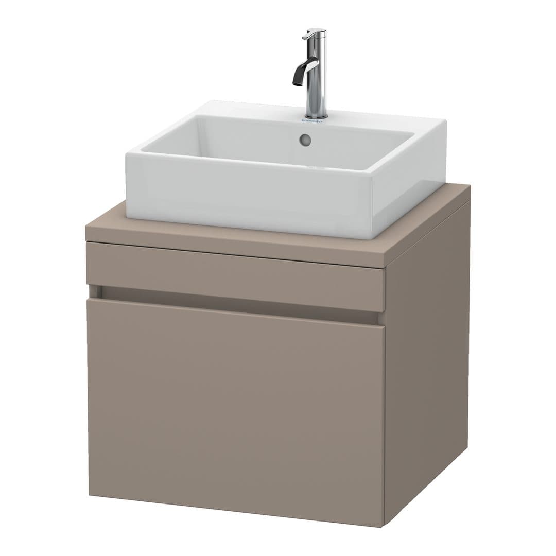 Duravit DuraStyle – Έπιπλο Νιπτήρα – 600 mm, για κονσόλα, 1 συρτάρι, νιπτήρας κέντρο – Basalte Matt, Decor (DS531004343)