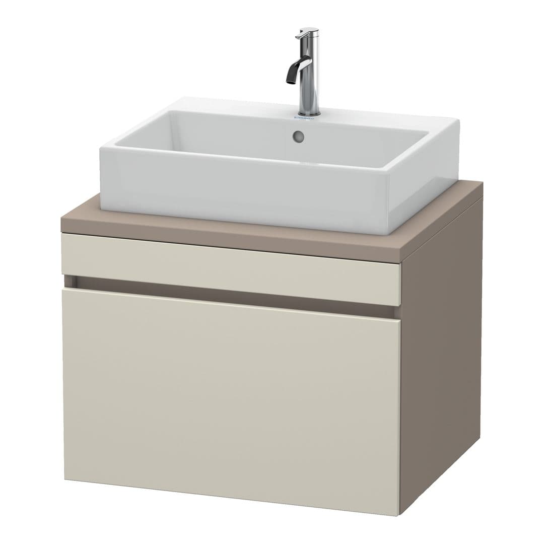 Duravit DuraStyle – Έπιπλο Νιπτήρα – 700 mm, για κονσόλα, 1 συρτάρι, νιπτήρας κέντρο, σώμα Basalte Matt – Taupe Matt, Decor (DS531109143)