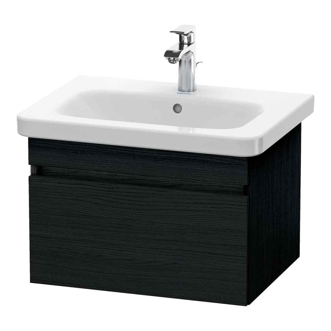 Duravit DuraStyle – Έπιπλο Νιπτήρα – 580 mm, 1 συρτάρι, νιπτήρας κέντρο – Black oak Matt, Decor (DS638001616)
