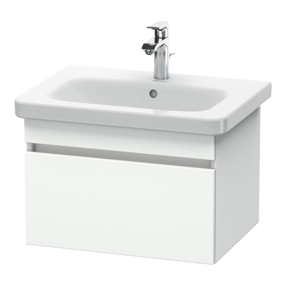 Duravit DuraStyle – Έπιπλο Νιπτήρα – 580 mm, 1 συρτάρι, νιπτήρας κέντρο – White Matt, Decor (DS638001818)