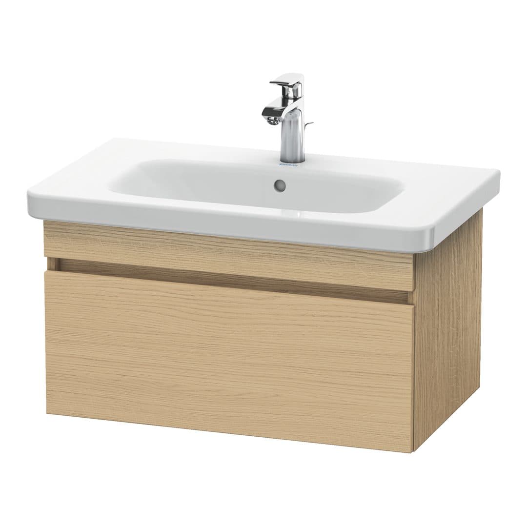 Duravit DuraStyle – Έπιπλο Νιπτήρα – 730 mm, 1 συρτάρι, νιπτήρας κέντρο – Natural oak, Decor (DS638103030)