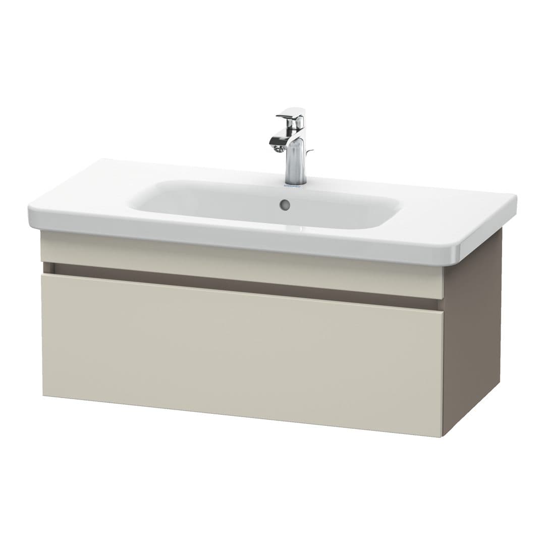 Duravit DuraStyle – Έπιπλο Νιπτήρα – 930 mm, 1 συρτάρι, νιπτήρας κέντρο, σώμα Basalte Matt – Taupe Matt, Decor (DS638209143)