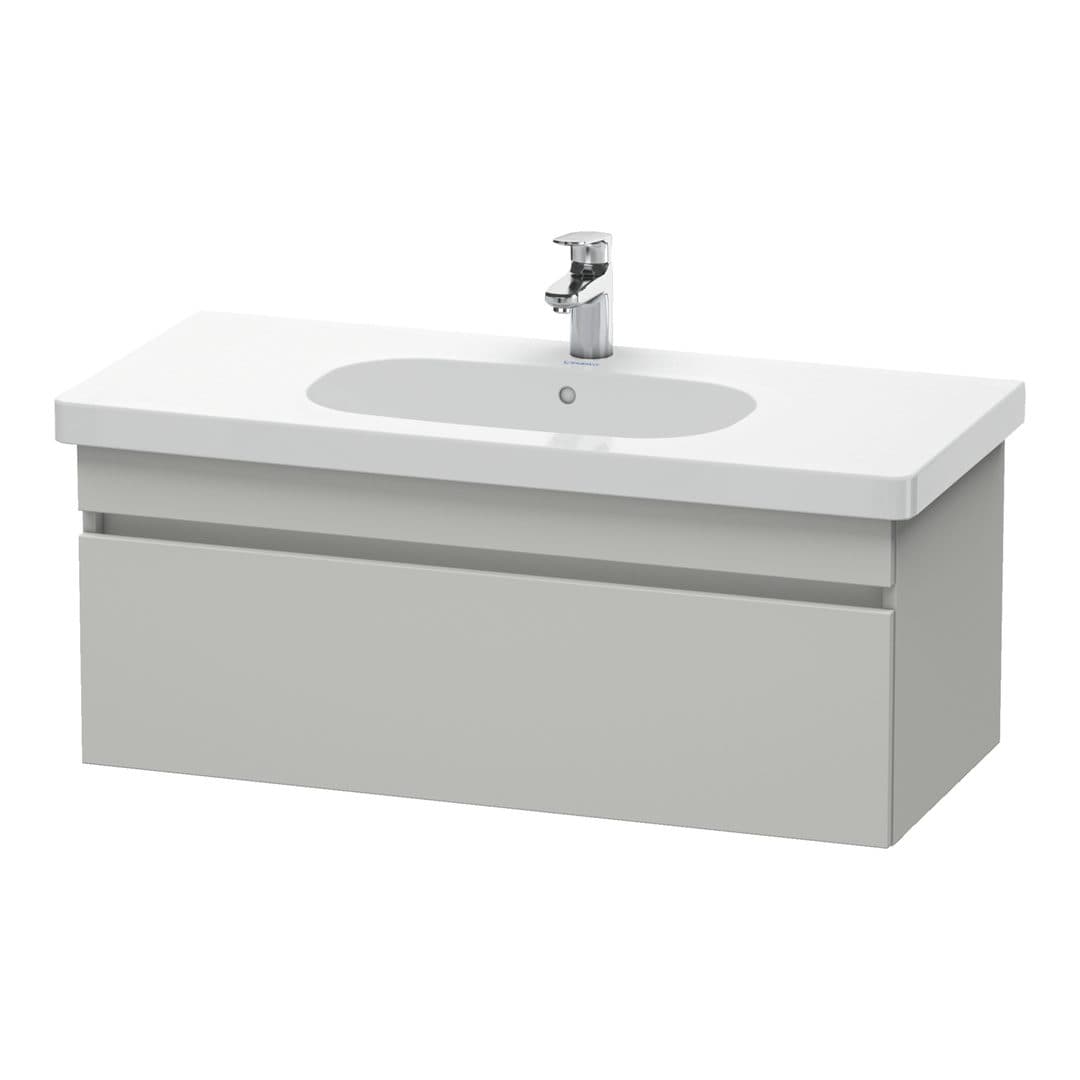 Duravit DuraStyle – Έπιπλο Νιπτήρα – 1000 mm, 1 συρτάρι, νιπτήρας κέντρο – Concrete grey Matt, Decor (DS638500707)