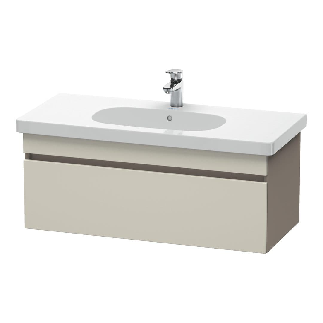 Duravit DuraStyle – Έπιπλο Νιπτήρα – 1000 mm, 1 συρτάρι, νιπτήρας κέντρο, σώμα Basalte Matt – Taupe Matt, Decor (DS638509143)