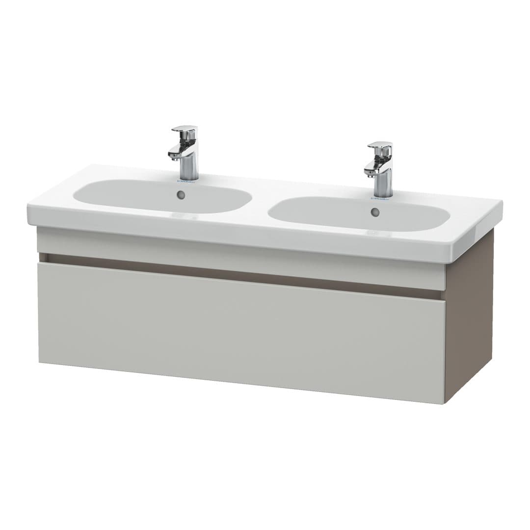 Duravit DuraStyle – Έπιπλο Νιπτήρα – 1150 mm, 1 συρτάρι, νιπτήρας κέντρο, σώμα Basalte Matt – Concrete grey Matt, Decor (DS638600743)