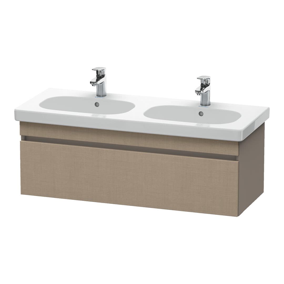 Duravit DuraStyle – Έπιπλο Νιπτήρα – 1150 mm, 1 συρτάρι, νιπτήρας κέντρο, σώμα Basalte Matt – Linen Matt, Decor (DS638607543)