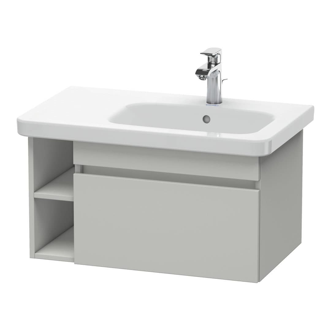 Duravit DuraStyle – Έπιπλο Νιπτήρα – 730 mm, 1 συρτάρι, νιπτήρας δεξιά – Concrete grey Matt, Decor (DS639300707)