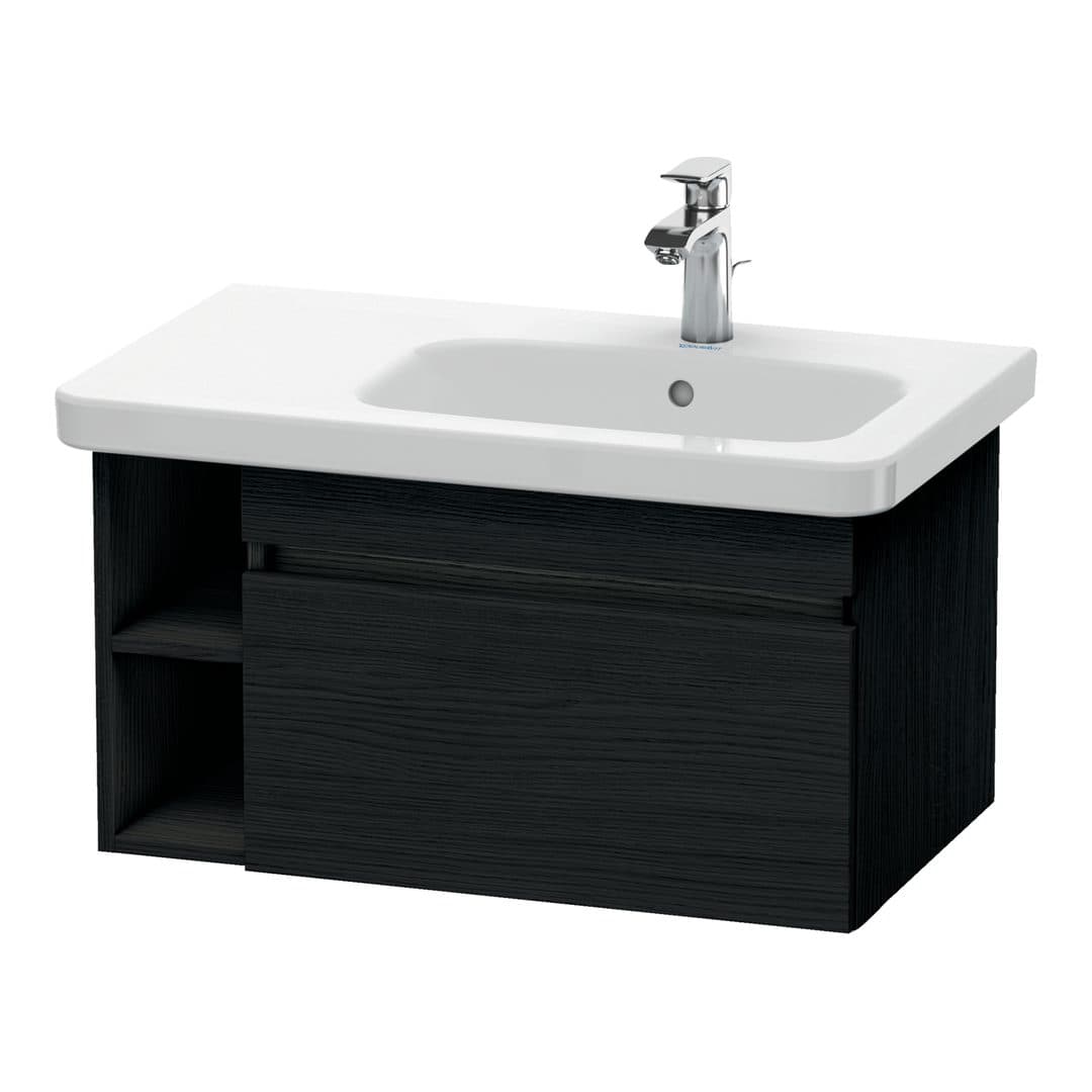 Duravit DuraStyle – Έπιπλο Νιπτήρα – 730 mm, 1 συρτάρι, νιπτήρας δεξιά – Black oak Matt, Decor (DS639301616)