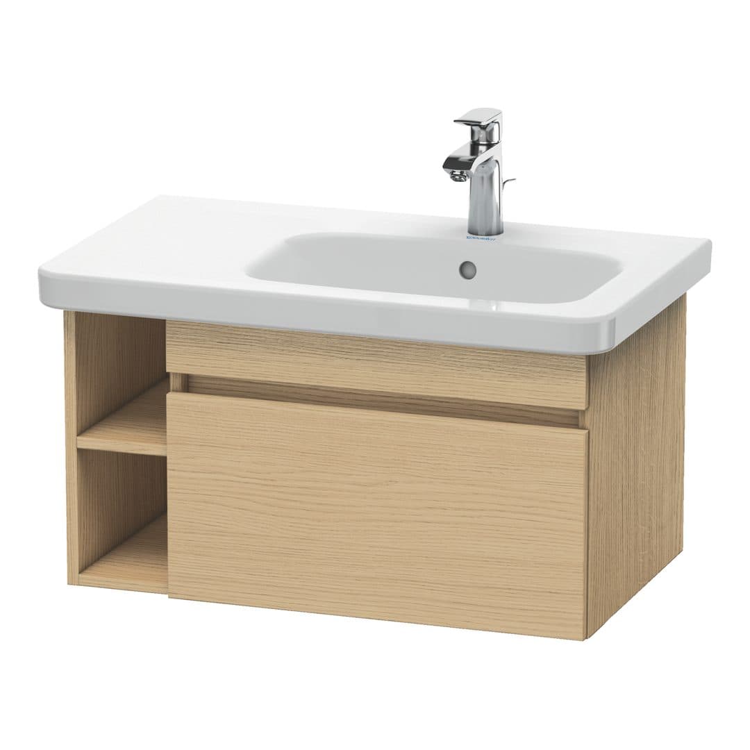 Duravit DuraStyle – Έπιπλο Νιπτήρα – 730 mm, 1 συρτάρι, νιπτήρας δεξιά – Natural oak, Decor (DS639303030)