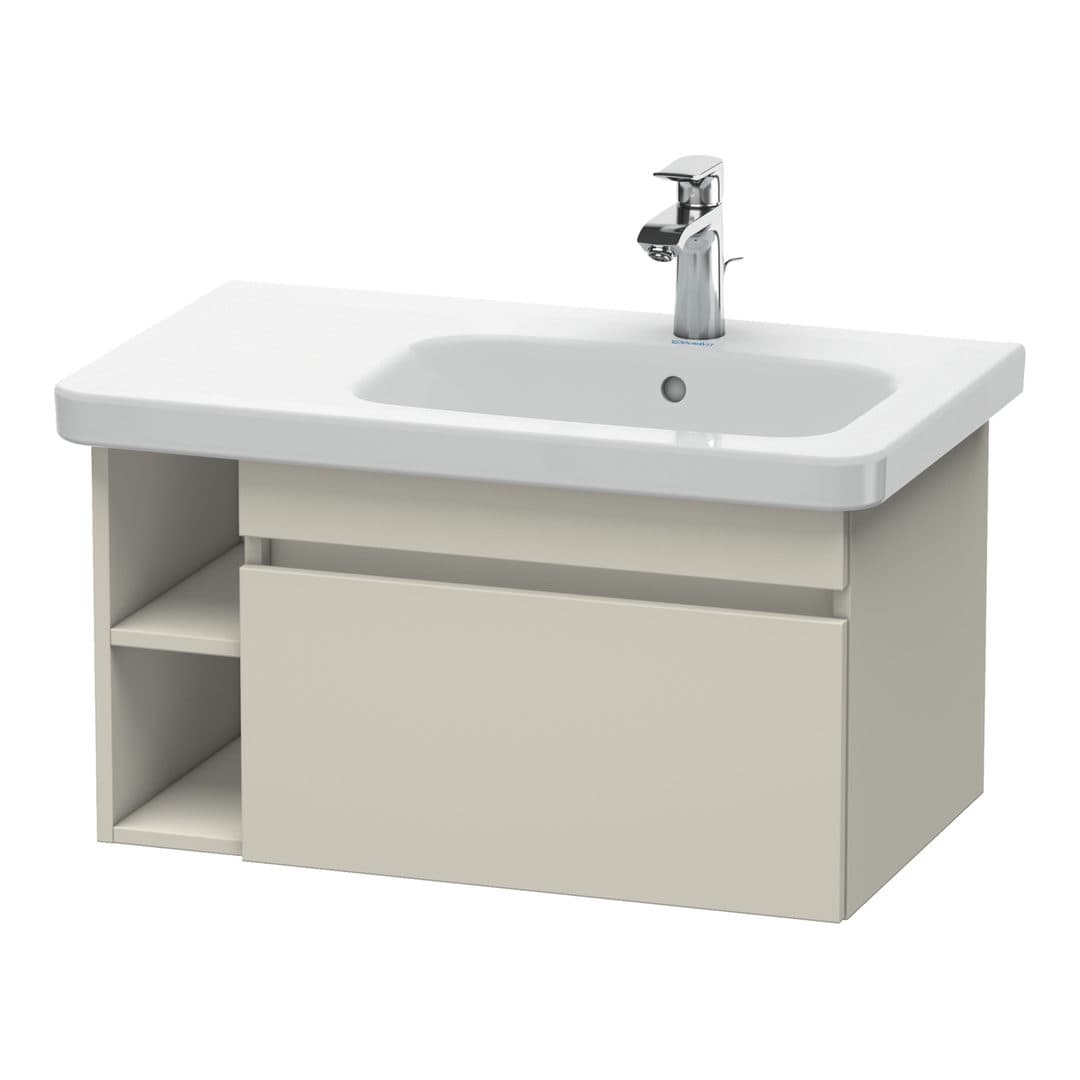 Duravit DuraStyle – Έπιπλο Νιπτήρα – 730 mm, 1 συρτάρι, νιπτήρας δεξιά – Taupe Matt, Decor (DS639309191)