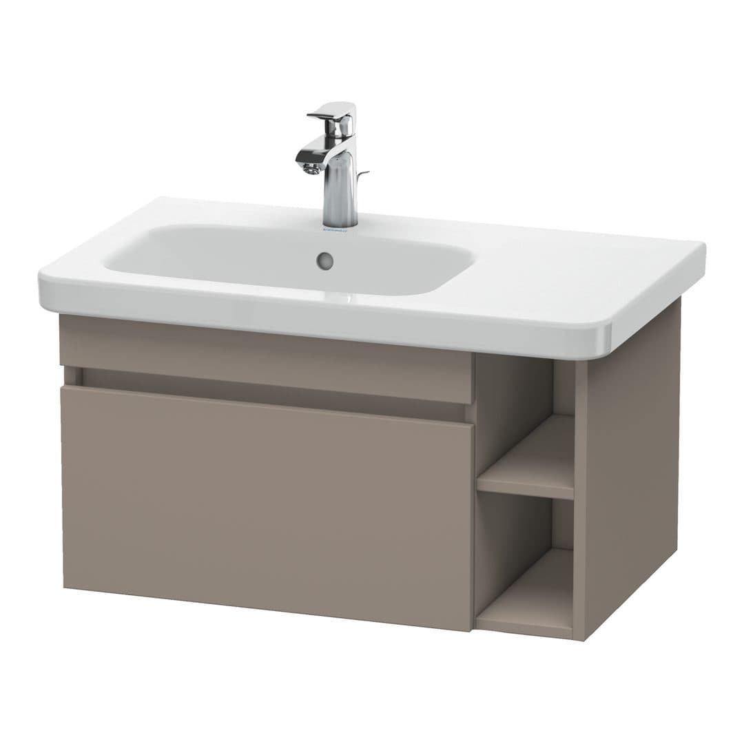Duravit DuraStyle – Έπιπλο Νιπτήρα – 730 mm, 1 συρτάρι, νιπτήρας αριστερά – Basalte Matt, Decor (DS639404343)