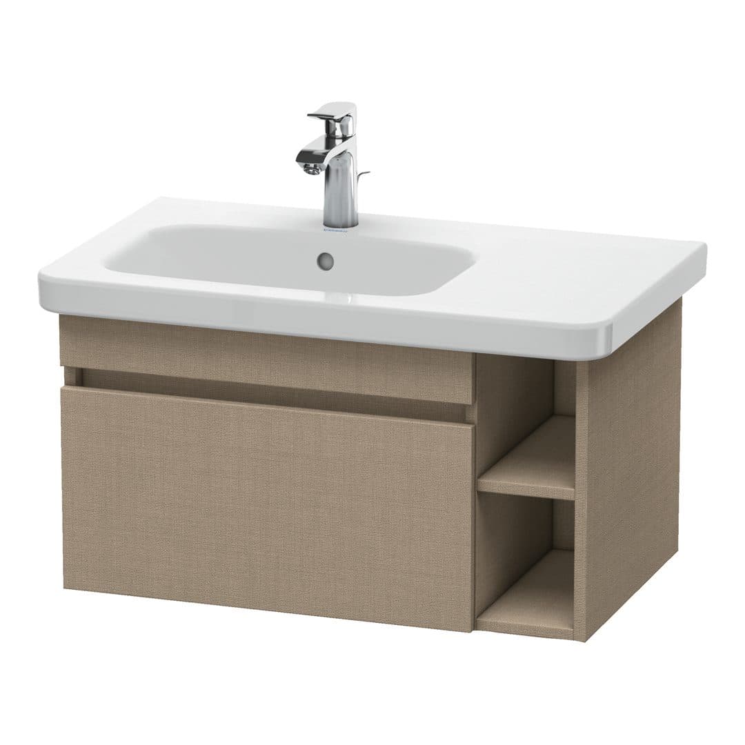 Duravit DuraStyle – Έπιπλο Νιπτήρα – 730 mm, 1 συρτάρι, νιπτήρας αριστερά – Linen Matt, Decor (DS639407575)