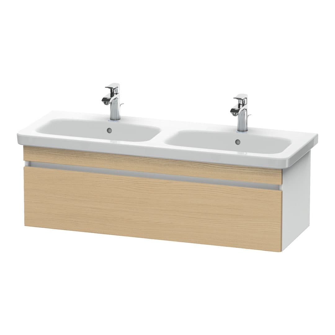 Duravit DuraStyle – Έπιπλο Νιπτήρα – 1230 mm, 1 συρτάρι, σώμα White Matt – Natural oak, Decor (DS639803018)