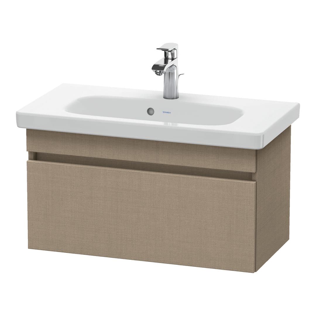 Duravit DuraStyle – Έπιπλο Νιπτήρα – 730 mm, 1 συρτάρι, νιπτήρας κέντρο, Compact – Linen Matt, Decor (DS639907575)