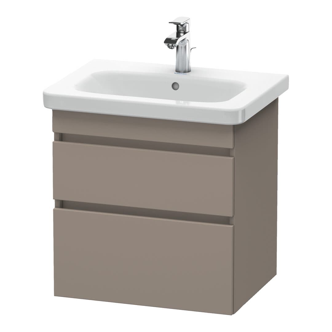 Duravit DuraStyle – Έπιπλο Νιπτήρα – 580 mm, 2 συρτάρια, νιπτήρας κέντρο – Basalte Matt, Decor (DS648004343)