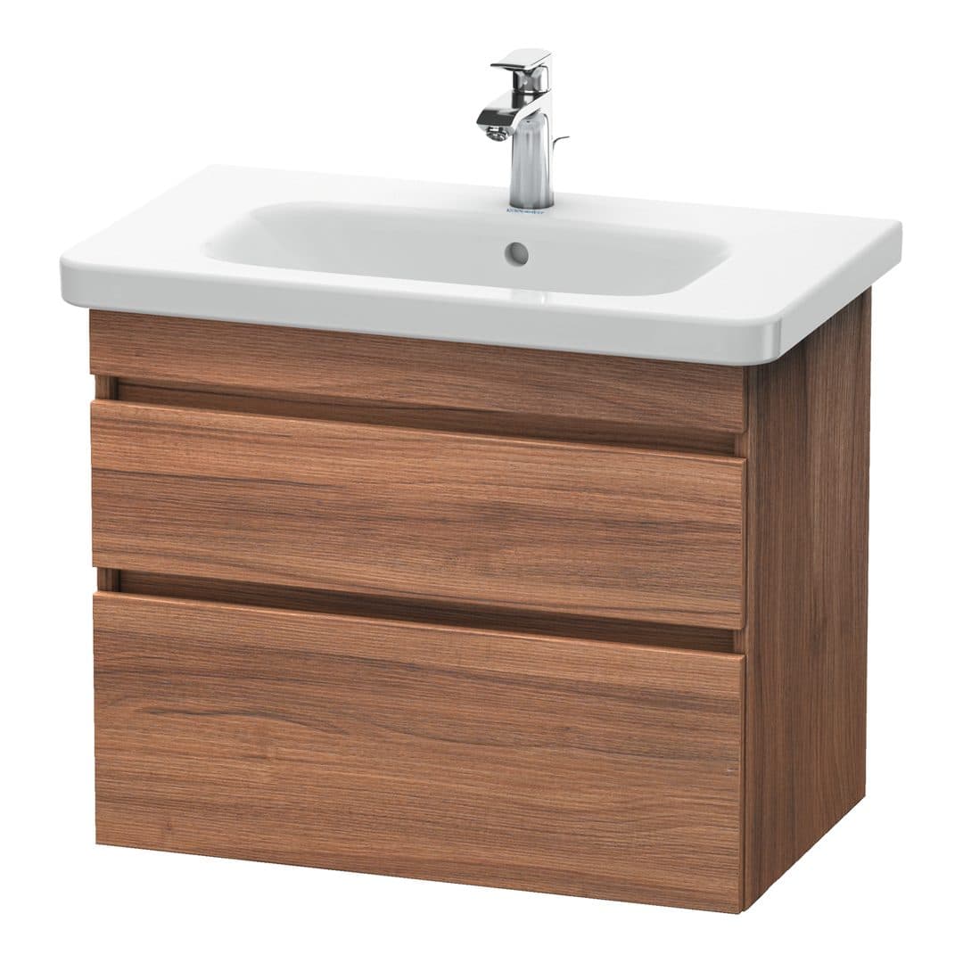 Duravit DuraStyle – Έπιπλο Νιπτήρα – 730 mm, 2 συρτάρια, νιπτήρας κέντρο – Walnut Matt, Decor (DS648107979)