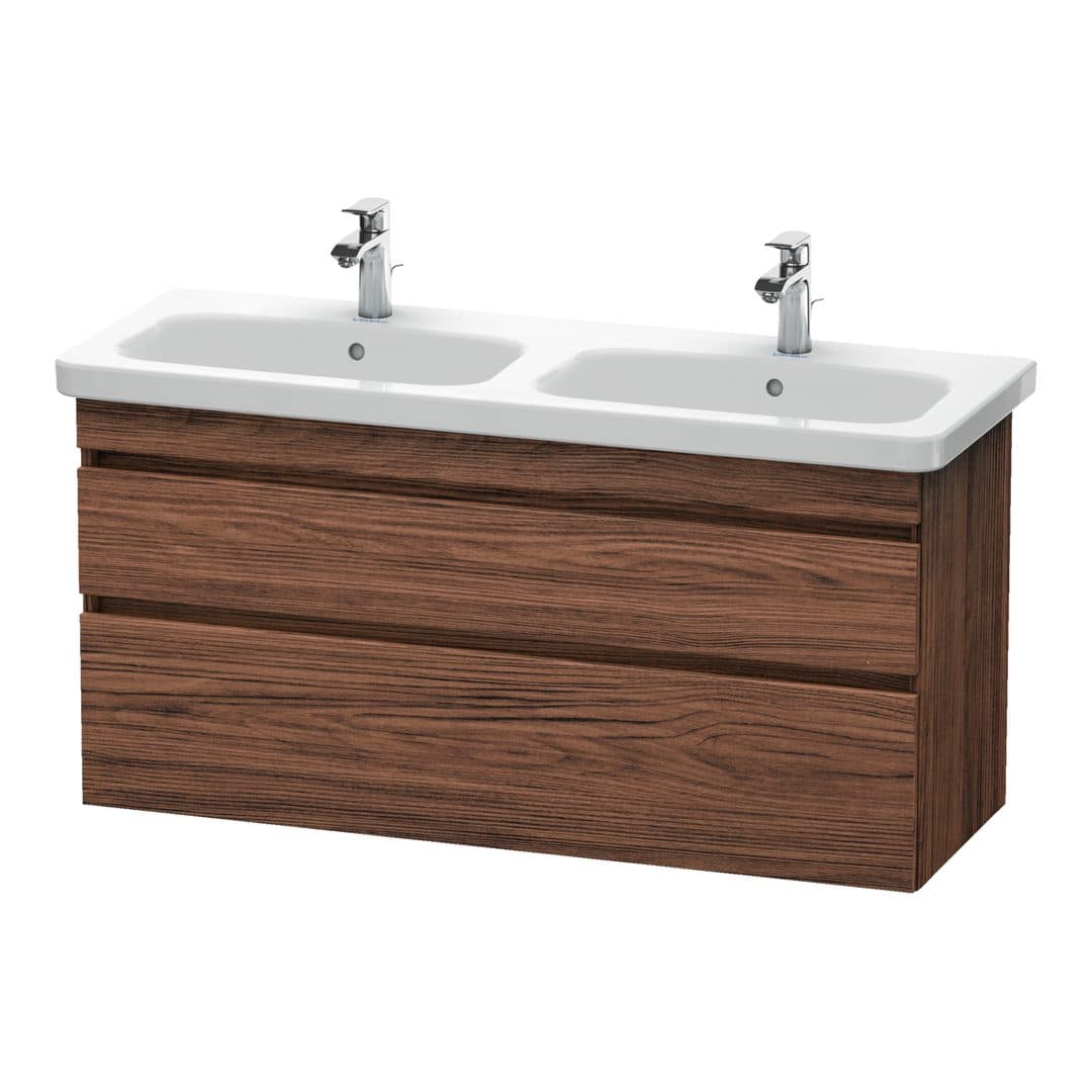 Duravit DuraStyle – Έπιπλο Νιπτήρα – 1230 mm, 2 συρτάρια – Walnut dark Matt, Decor (DS649802121)