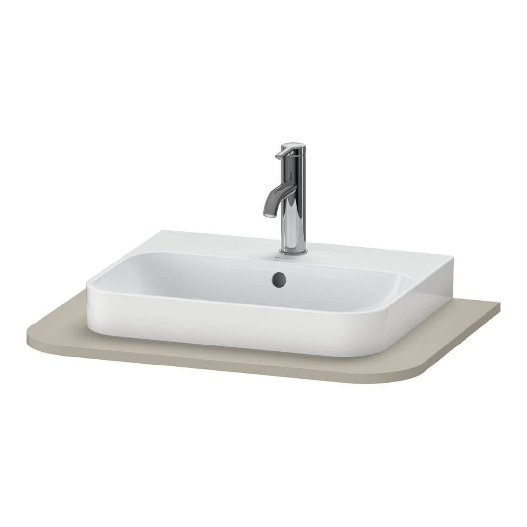 Duravit Happy D.2 – Πάγκος Νιπτήρα – 650 mm, νιπτήρας κέντρο – Taupe Satin Matt, Lacquer (HP031B06060)