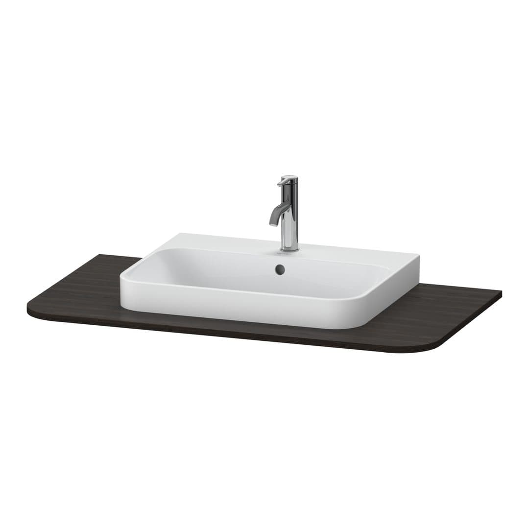 Duravit Happy D.2 – Πάγκος Νιπτήρα – 1000 mm, νιπτήρας κέντρο – Brushed walnut Matt, Real wood veneer (HP031E06969)