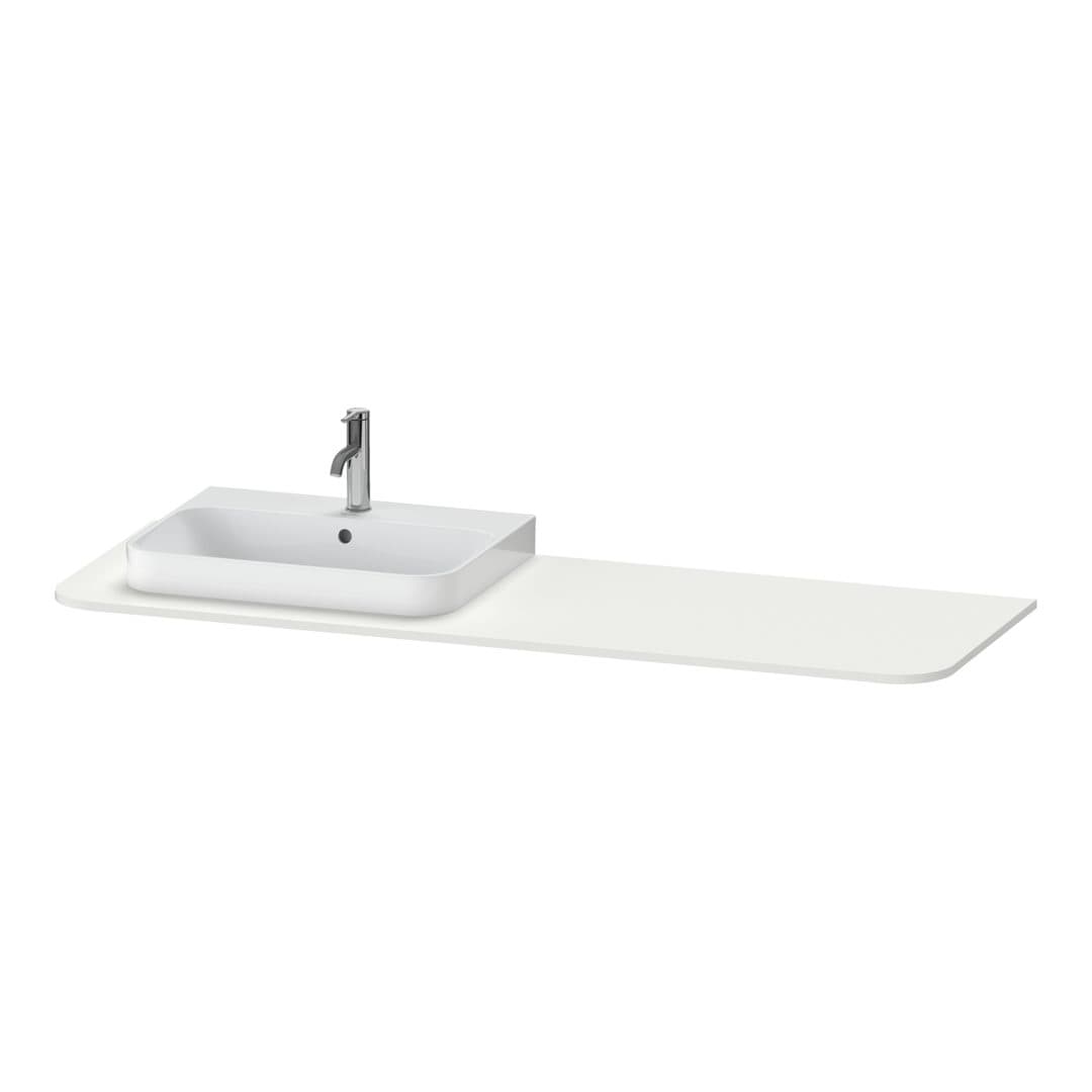 Duravit Happy D.2 – Πάγκος Νιπτήρα – 1600 mm, νιπτήρας αριστερά – Nordic white Satin Matt, Lacquer (HP031HL3939)