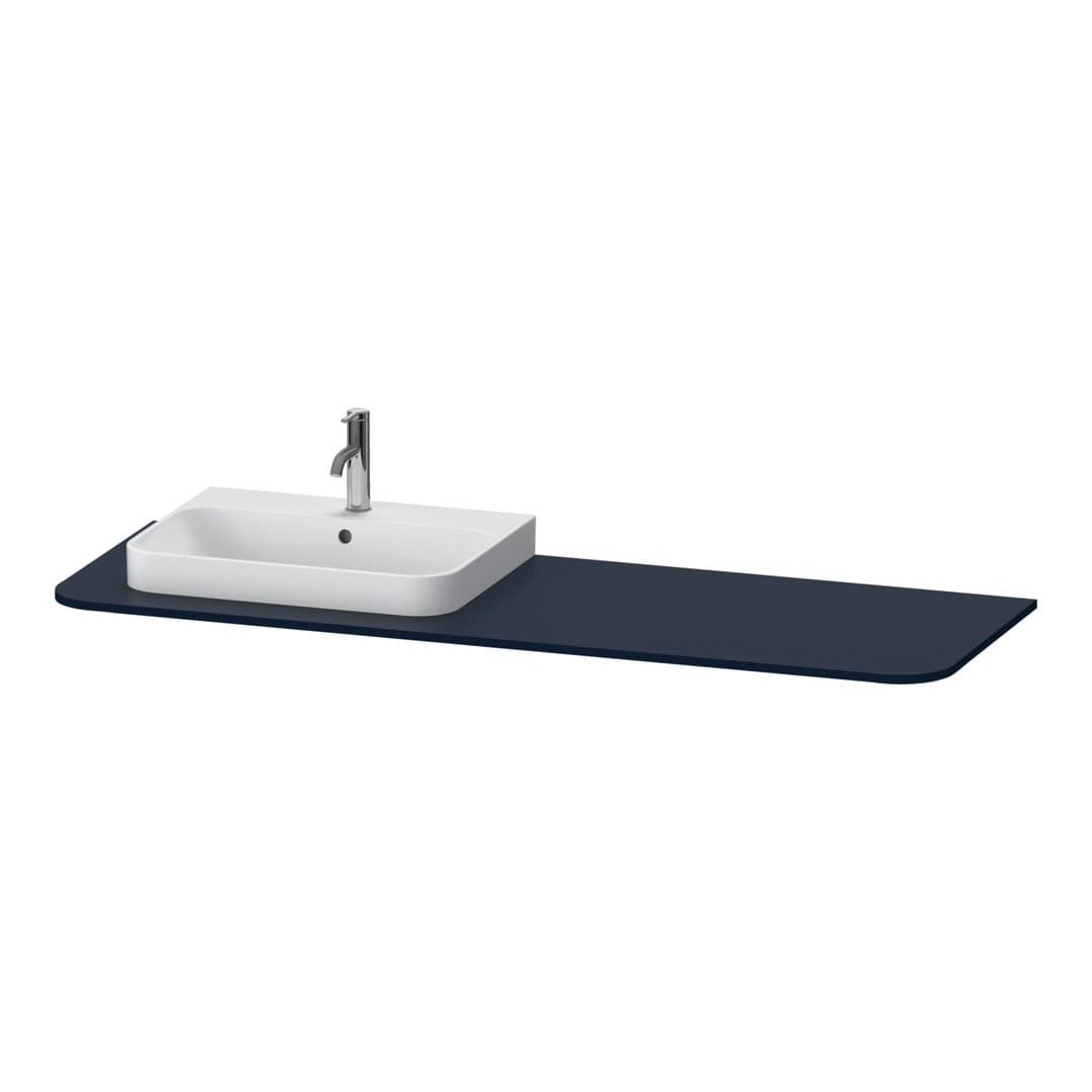 Duravit Happy D.2 – Πάγκος Νιπτήρα – 1600 mm, νιπτήρας αριστερά – Night blue Satin Matt, Lacquer (HP031HL9898)