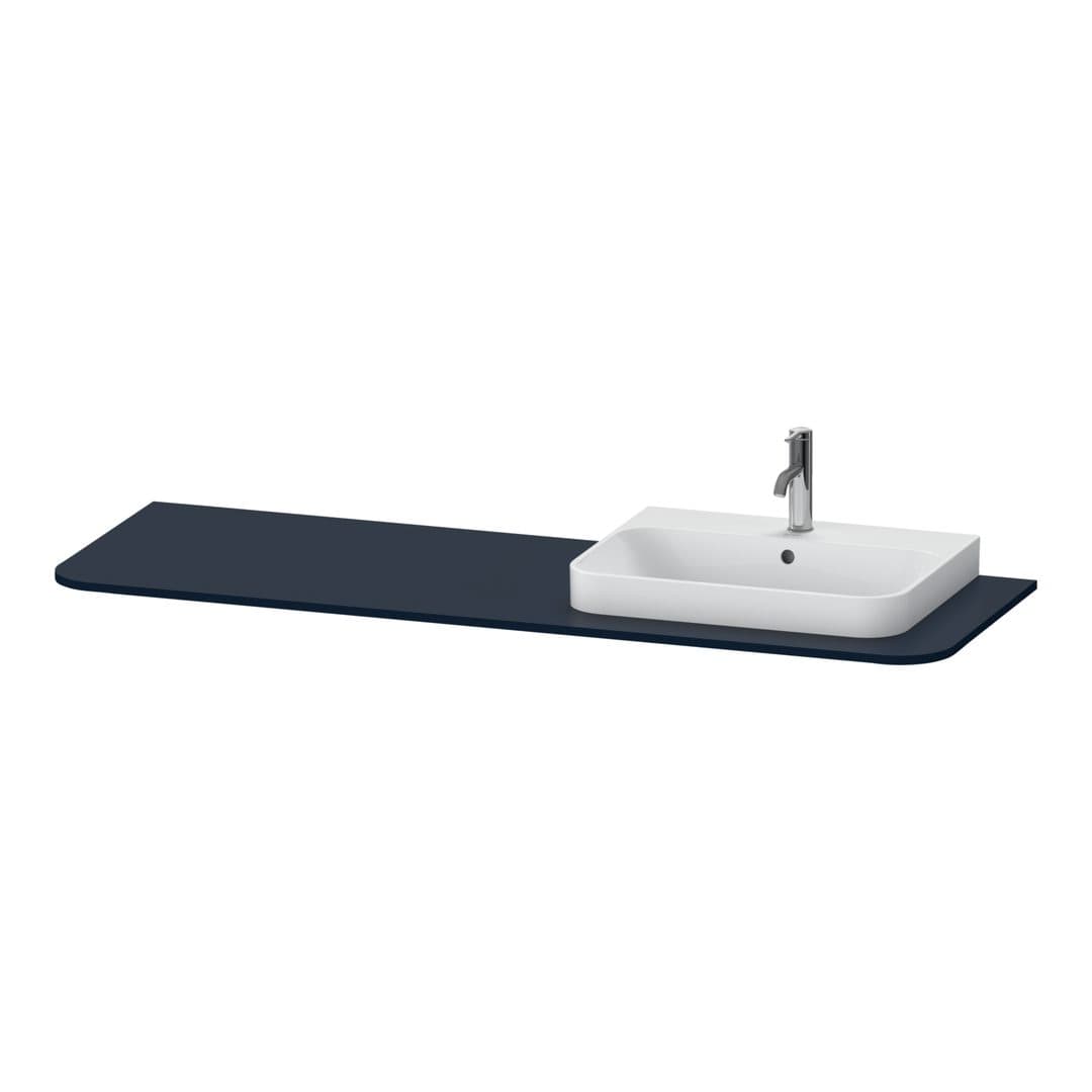 Duravit Happy D.2 – Πάγκος Νιπτήρα – 1600 mm, νιπτήρας δεξιά – Night blue Satin Matt, Lacquer (HP031HR9898)