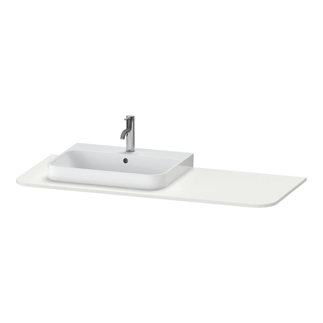 Duravit Happy D.2 – Πάγκος Νιπτήρα – 1300 mm, νιπτήρας αριστερά – Nordic white Satin Matt, Lacquer (HP031KL3939)