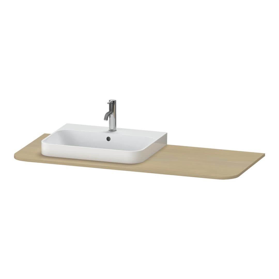 Duravit Happy D.2 – Πάγκος Νιπτήρα – 1300 mm, νιπτήρας αριστερά – Mediterranean oak Matt, Real wood veneer (HP031KL7171)