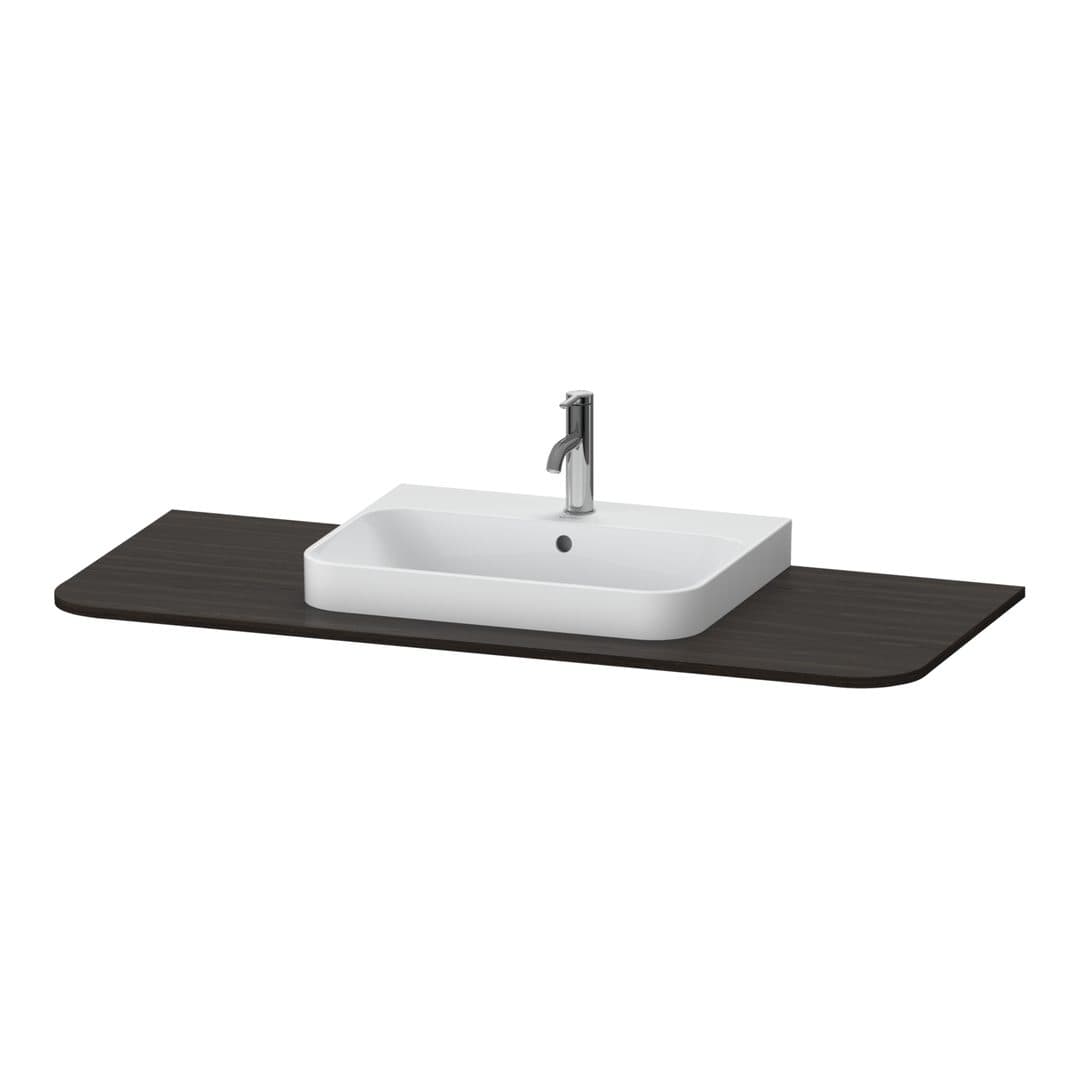 Duravit Happy D.2 – Πάγκος Νιπτήρα – 1300 mm, νιπτήρας κέντρο – Brushed walnut Matt, Real wood veneer (HP031KM6969)