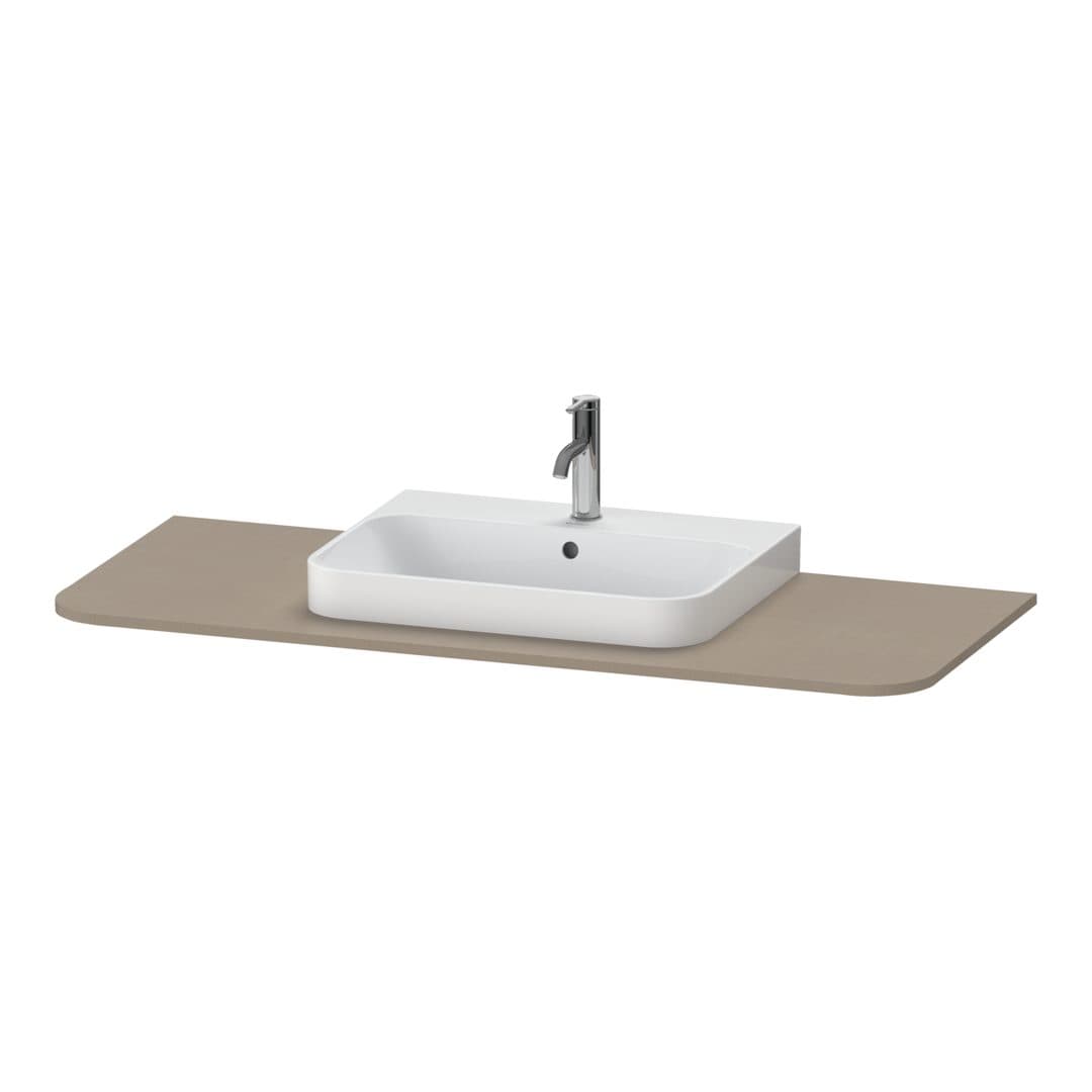 Duravit Happy D.2 – Πάγκος Νιπτήρα – 1300 mm, νιπτήρας κέντρο – Linen Matt, Decor (HP031KM7575)