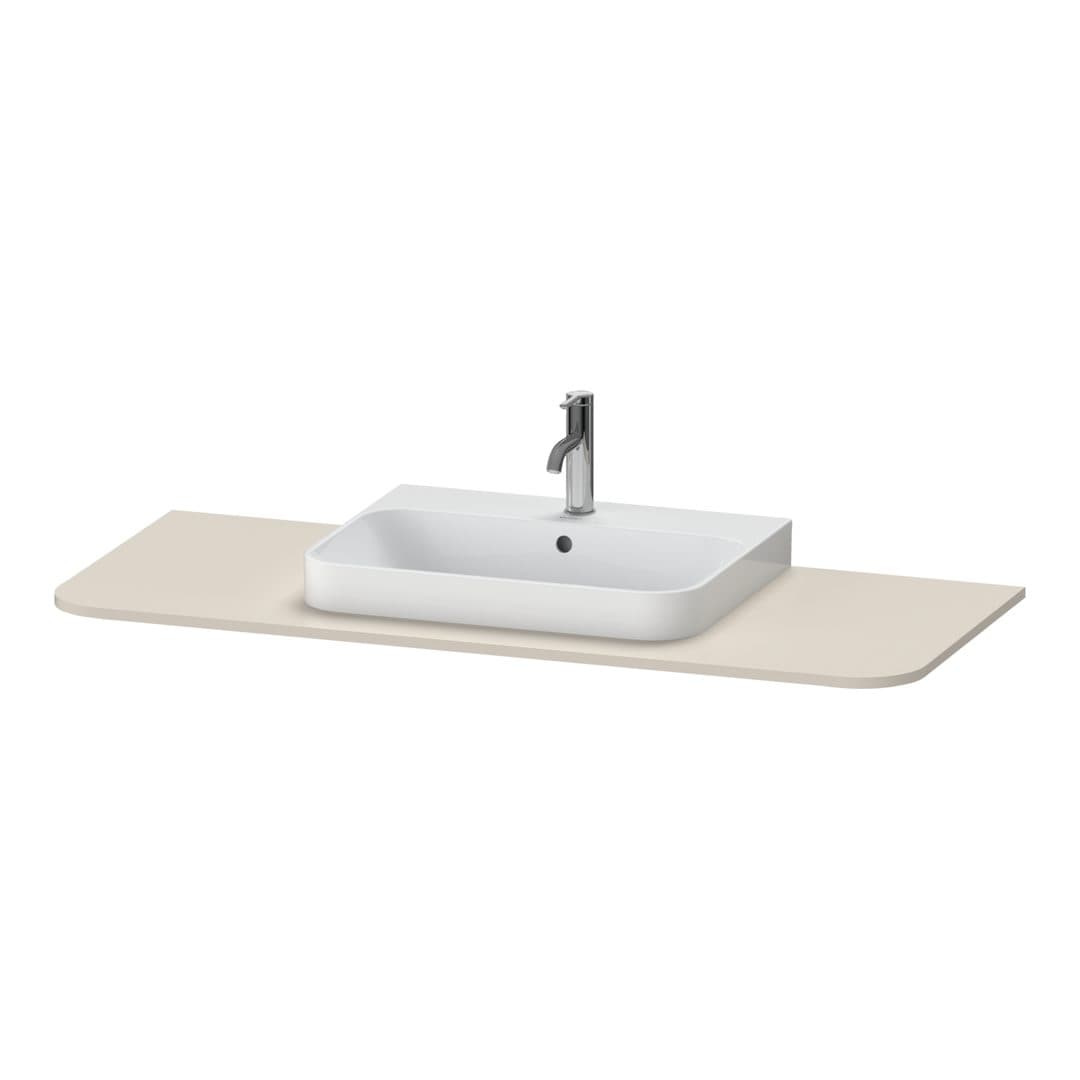 Duravit Happy D.2 – Πάγκος Νιπτήρα – 1300 mm, έκδοση M – Taupe Super Matt, Decor (HP031KM8383)