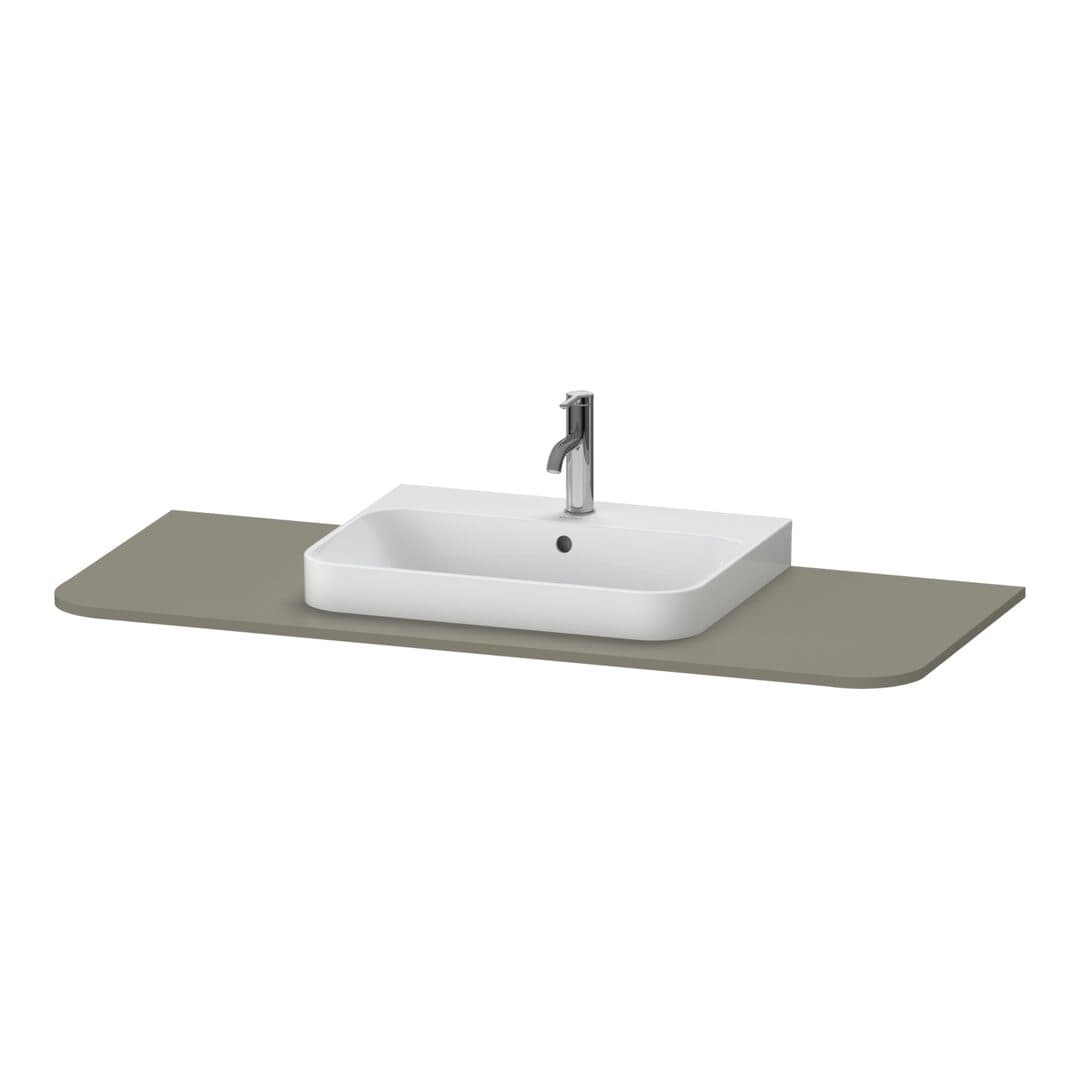 Duravit Happy D.2 – Πάγκος Νιπτήρα – 1300 mm, νιπτήρας κέντρο – Stone grey Satin Matt, Lacquer (HP031KM9292)