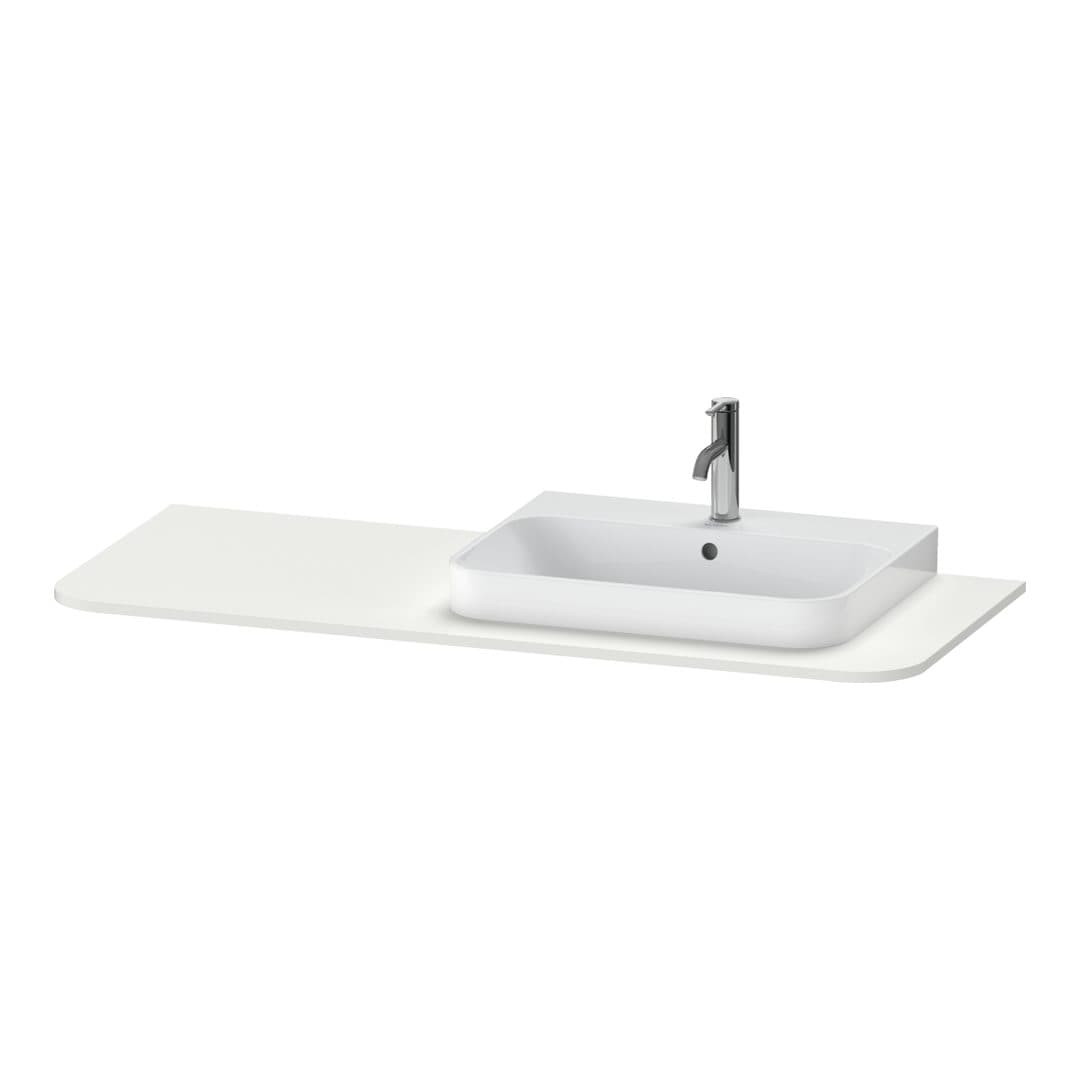 Duravit Happy D.2 – Πάγκος Νιπτήρα – 1300 mm, νιπτήρας δεξιά – Nordic white Satin Matt, Lacquer (HP031KR3939)