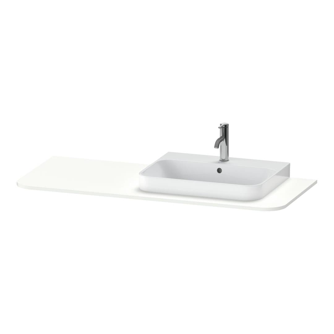 Duravit Happy D.2 – Πάγκος Νιπτήρα – 1300 mm, νιπτήρας δεξιά – White Super Matt, Decor (HP031KR8484)