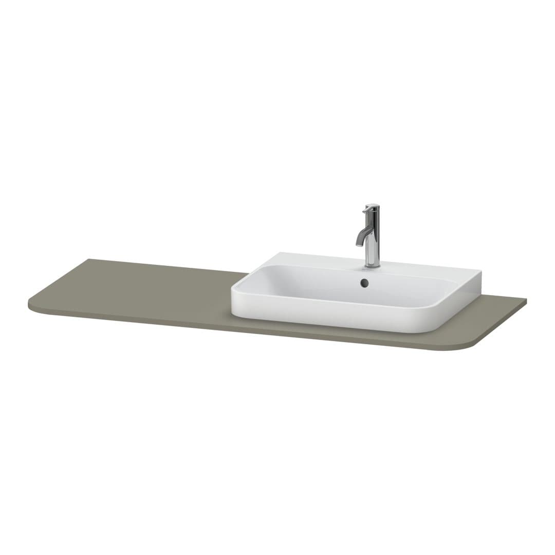 Duravit Happy D.2 – Πάγκος Νιπτήρα – 1300 mm, νιπτήρας δεξιά – Stone grey Satin Matt, Lacquer (HP031KR9292)