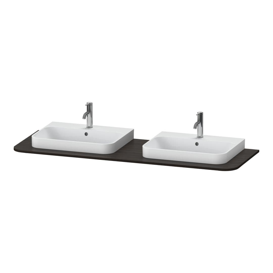 Duravit Happy D.2 – Πάγκος Νιπτήρα – 1600 mm – Brushed walnut Matt, Real wood veneer (HP032HB6969)