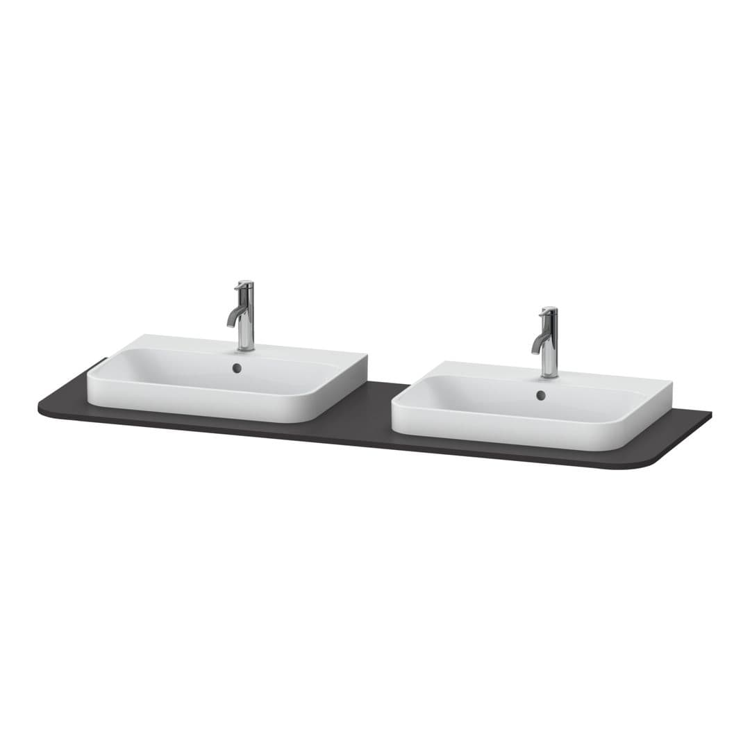 Duravit Happy D.2 – Πάγκος Νιπτήρα – 1600 mm – Graphite Super Matt, Decor (HP032HB8080)