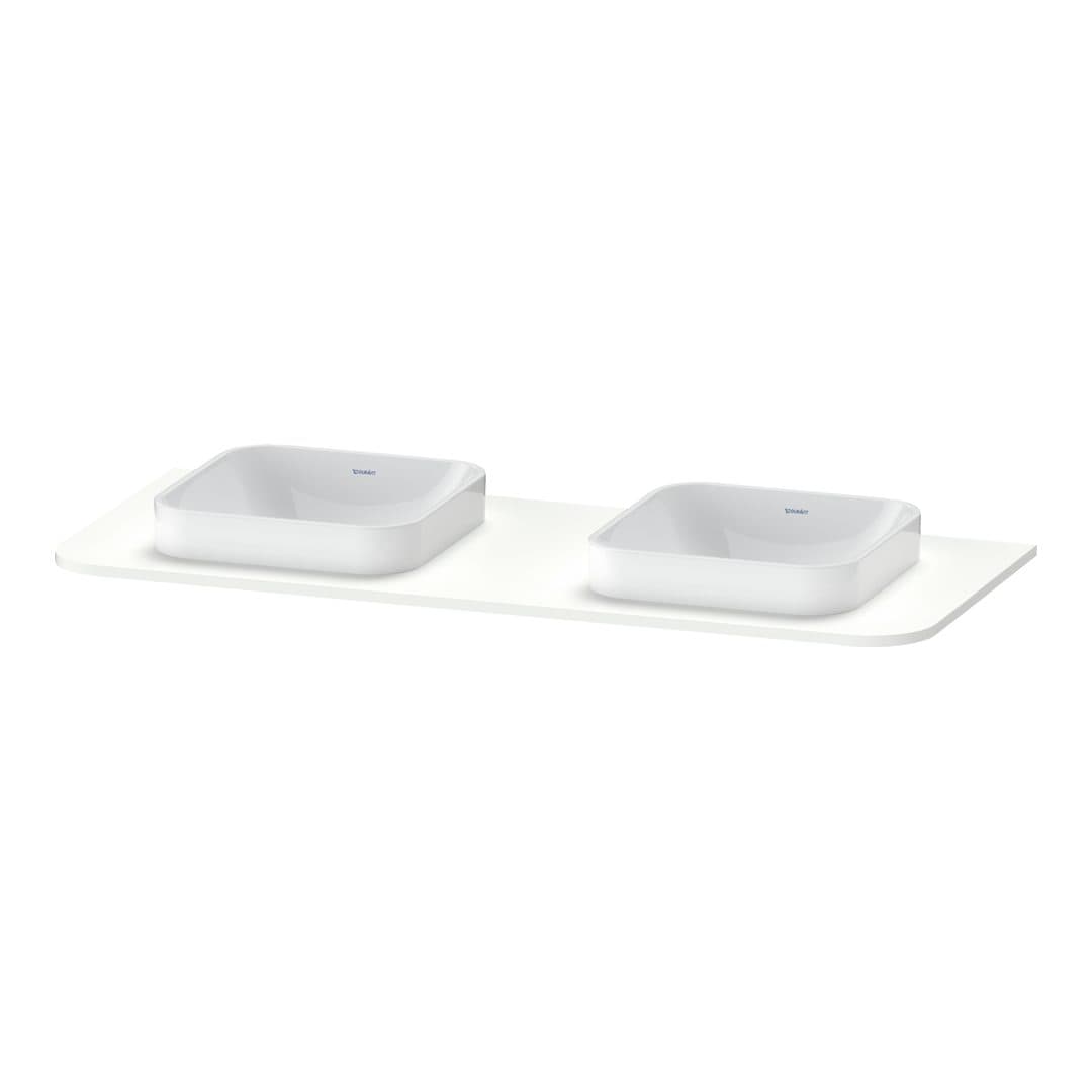 Duravit Happy D.2 – Πάγκος Νιπτήρα – 1300 mm – White Satin Matt, Lacquer (HP032KB3636)