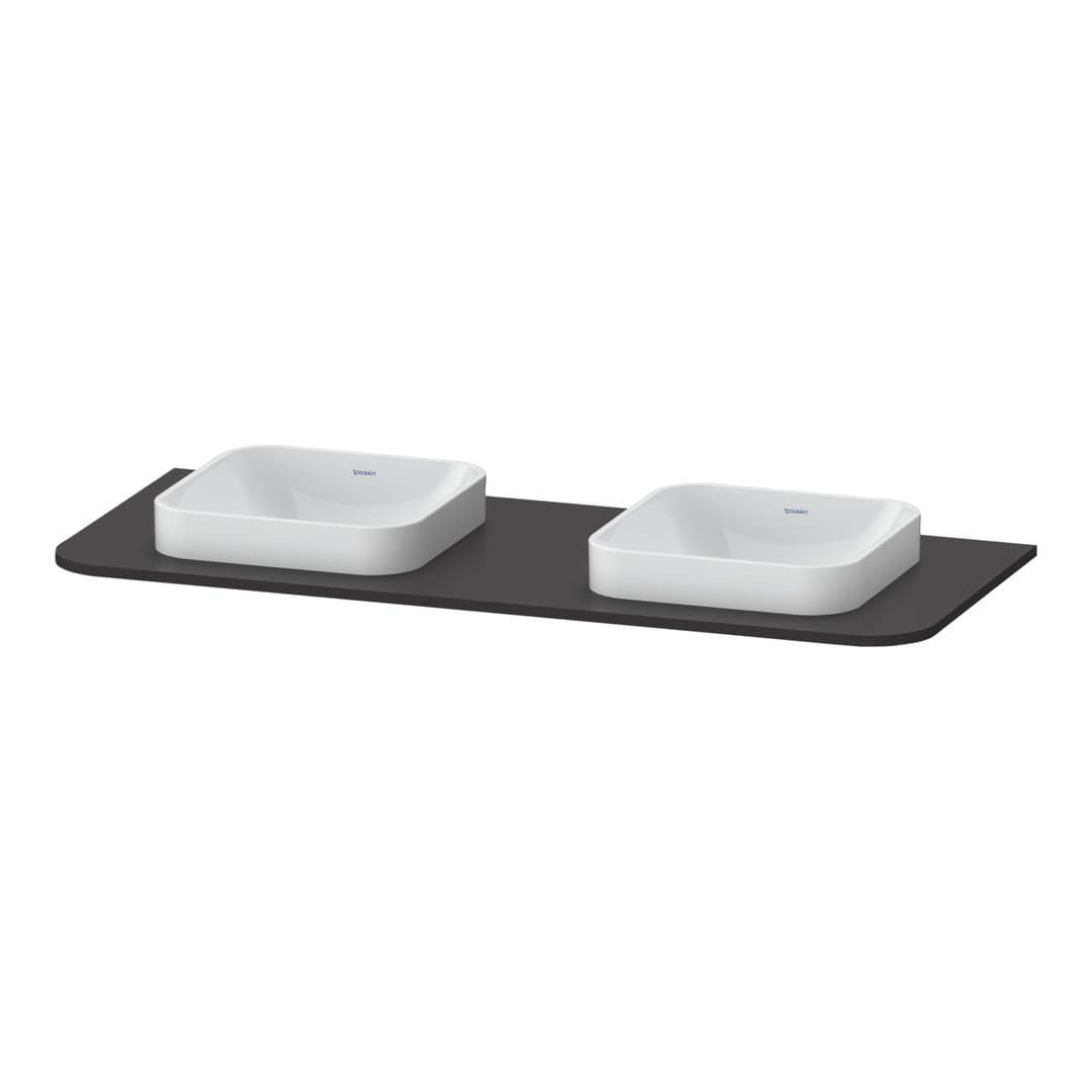 Duravit Happy D.2 – Πάγκος Νιπτήρα – 1300 mm – Graphite Super Matt, Decor (HP032KB8080)