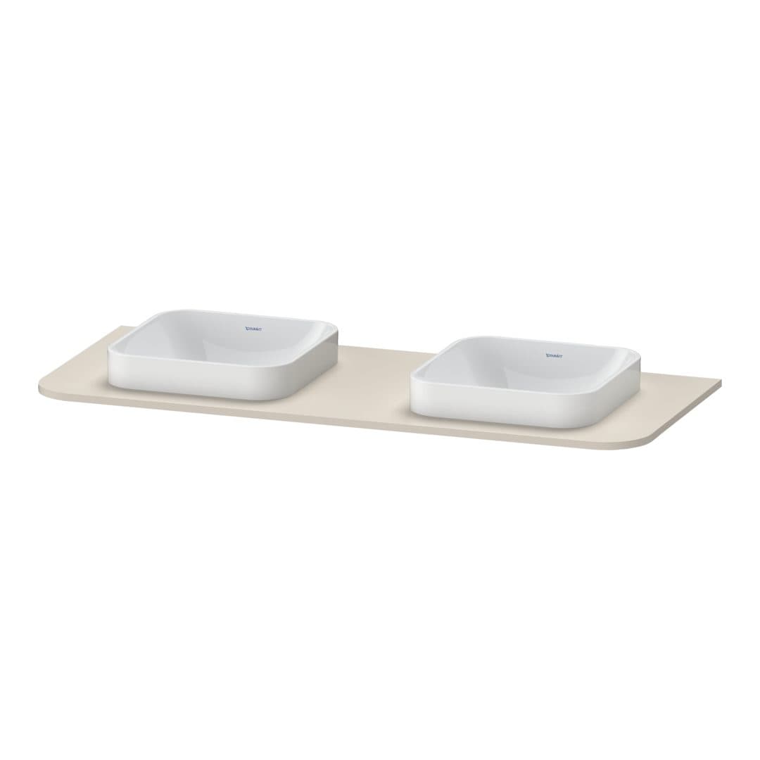 Duravit Happy D.2 – Πάγκος Νιπτήρα – 1300 mm, έκδοση B – Taupe Super Matt, Decor (HP032KB8383)