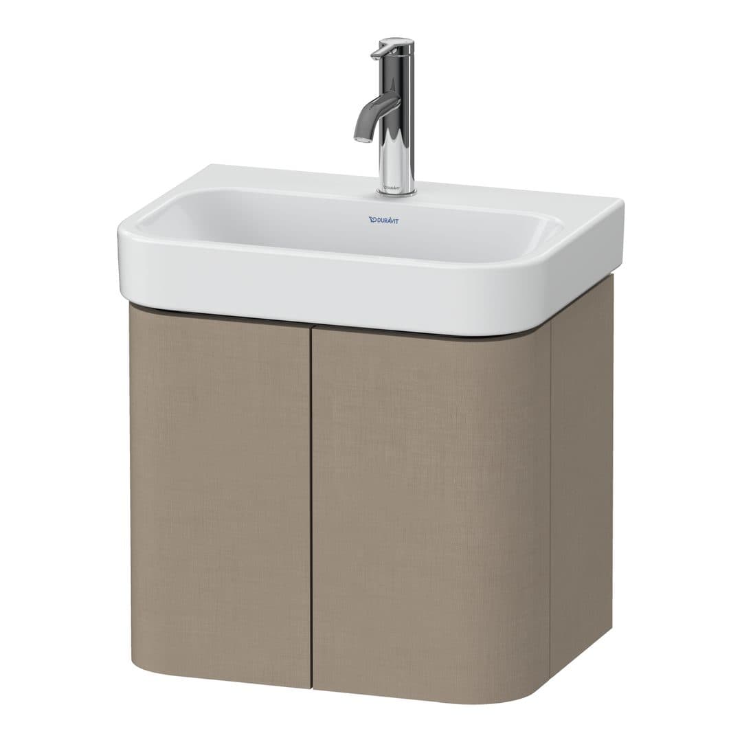 Duravit Happy D.2 – Έπιπλο Νιπτήρα – 475 mm, 2 πόρτες, νιπτήρας κέντρο – Linen Matt, Decor (HP4384075750000)