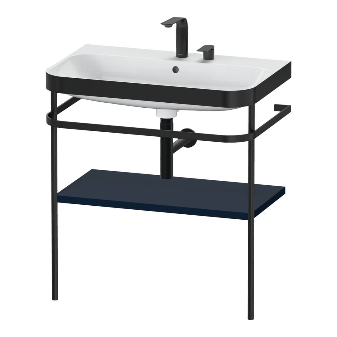 Duravit Happy D.2 – Βάση Νιπτήρα – 775 mm, με νιπτήρα, νιπτήρας κέντρο, σώμα Night blue Satin Matt, έκδοση E – Night blue Satin Matt, Lacquer (HP4737E9898)
