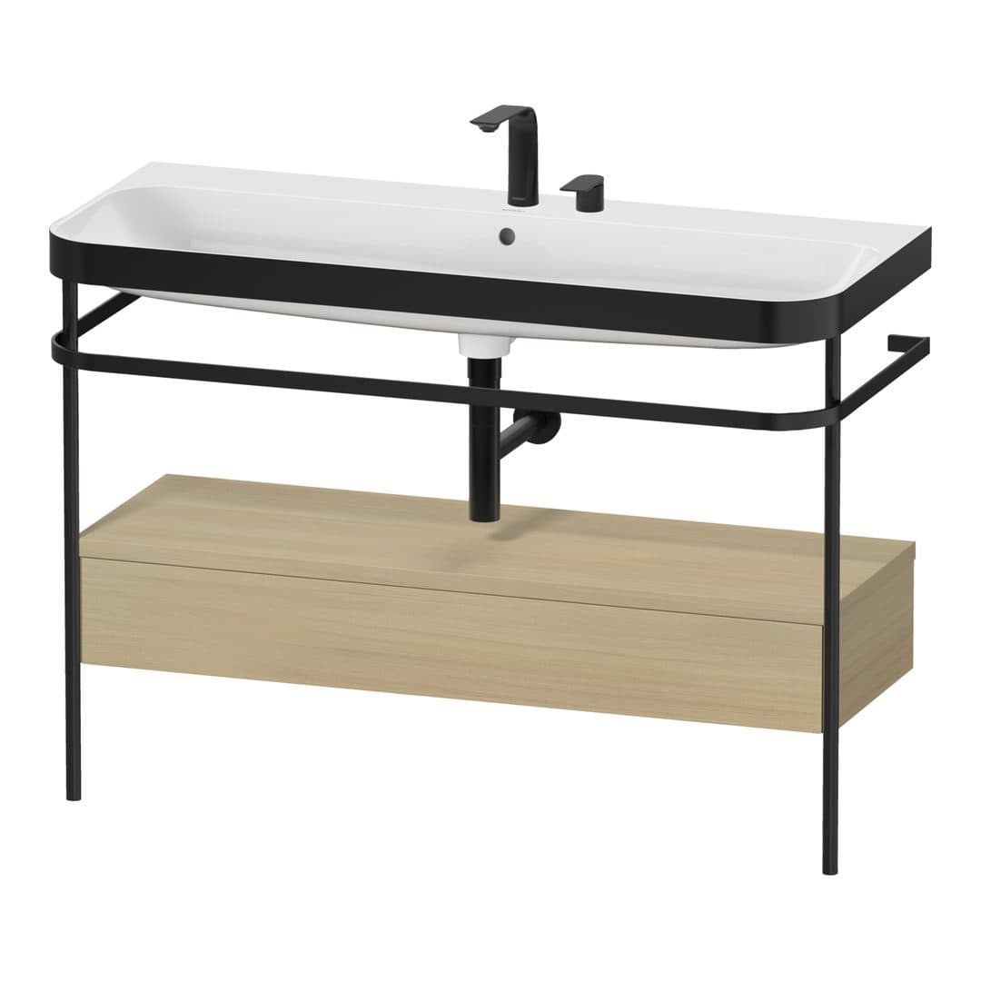 Duravit Happy D.2 – Βάση Νιπτήρα – 1175 mm, με νιπτήρα, με συρτάρι, 1 συρτάρι, νιπτήρας κέντρο, έκδοση E, μοντέλο HP4744 – Mediterranean oak Matt, Real wood veneer (HP4744E71710000)
