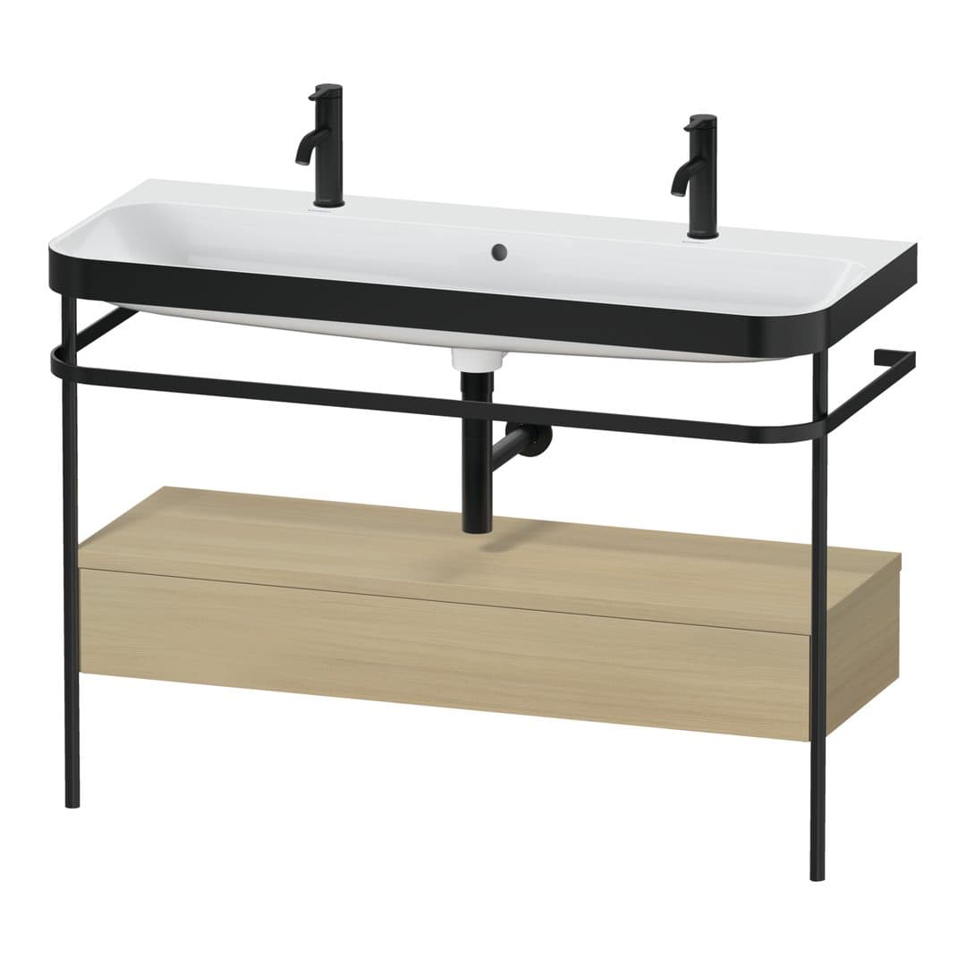 Duravit Happy D.2 – Βάση Νιπτήρα – 1175 mm, με νιπτήρα, με συρτάρι, 1 συρτάρι, νιπτήρας κέντρο, έκδοση O, μοντέλο HP4764 – Mediterranean oak Matt, Real wood veneer (HP4764O71710000)