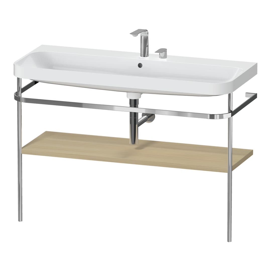 Duravit Happy D.2 – Βάση Νιπτήρα – 1175 mm, με νιπτήρα, νιπτήρας κέντρο, έκδοση E – Mediterranean oak Matt, Real wood veneer (HP4839E71710000)
