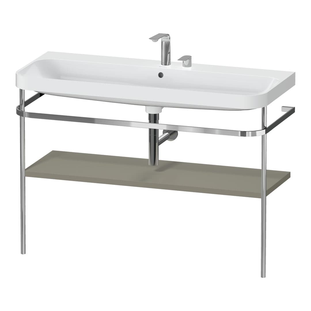 Duravit Happy D.2 – Βάση Νιπτήρα – 1175 mm, με νιπτήρα, νιπτήρας κέντρο, έκδοση E – Stone grey Satin Matt, Lacquer (HP4839E92920000)