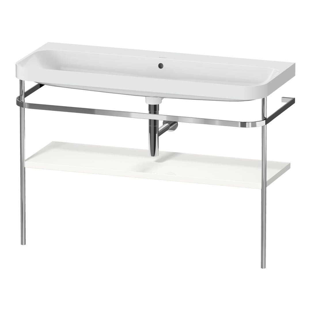 Duravit Happy D.2 – Βάση Νιπτήρα – 1175 mm, με νιπτήρα, νιπτήρας κέντρο, έκδοση N – White High Gloss, Decor (HP4839N22220000)