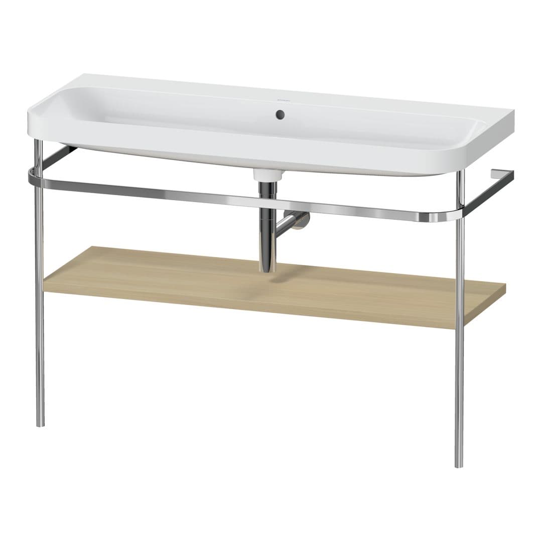 Duravit Happy D.2 – Βάση Νιπτήρα – 1175 mm, με νιπτήρα, νιπτήρας κέντρο, έκδοση N – Mediterranean oak Matt, Real wood veneer (HP4839N71710000)
