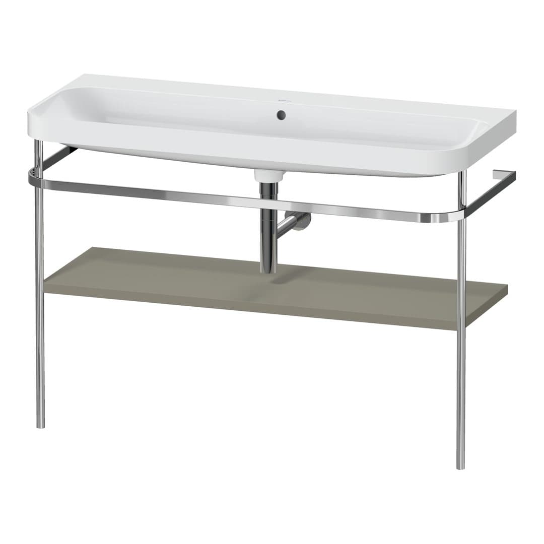Duravit Happy D.2 – Βάση Νιπτήρα – 1175 mm, με νιπτήρα, νιπτήρας κέντρο, έκδοση N – Stone grey Satin Matt, Lacquer (HP4839N92920000)
